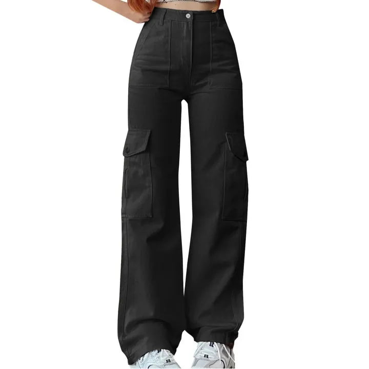 Sport Trouser Casual Workwear Straight Leg Sweatpant Long Slacks For Ladies